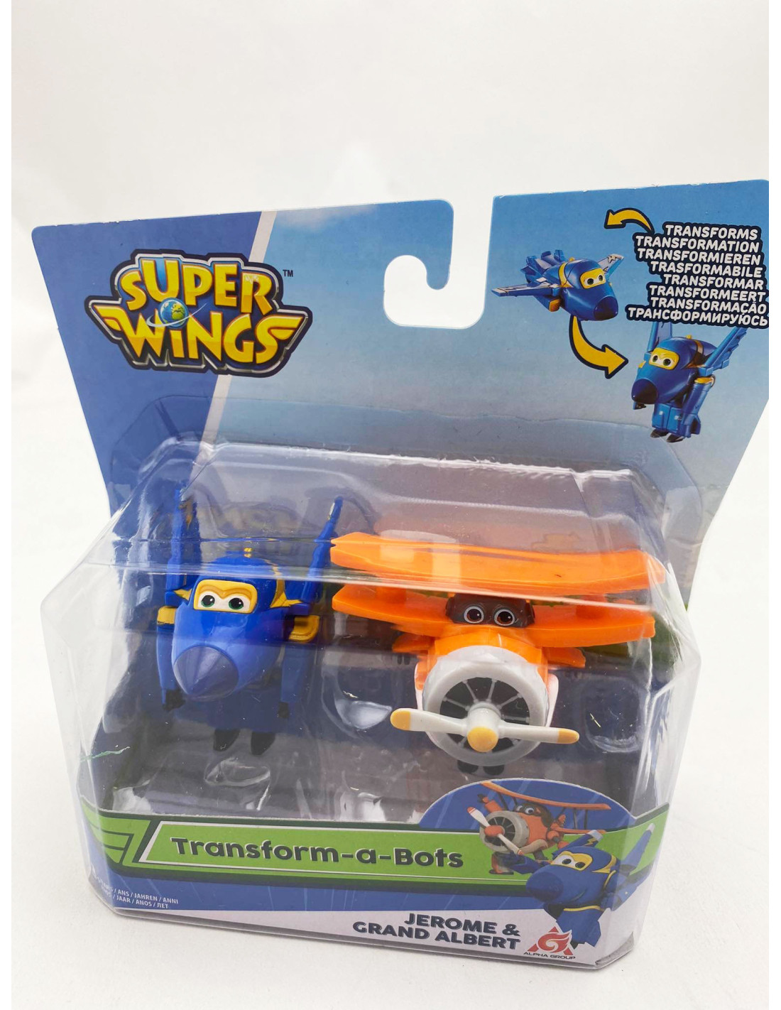 Transform-a-bots 2 db-os figuraszett - Super Wings - Jerome & Grand Albert