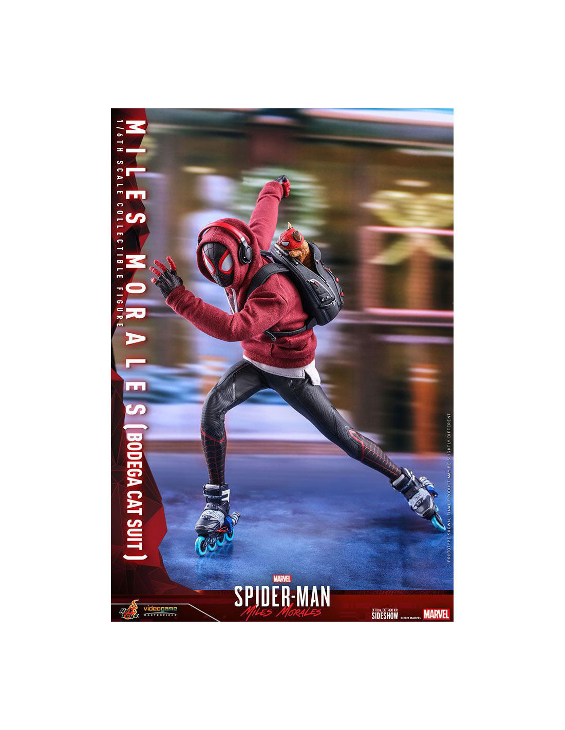 SPIDER-MAN - Miles Morales Bodega Cat Suit - Statuette 29cm :  : Figurine Hot Toys Marvel