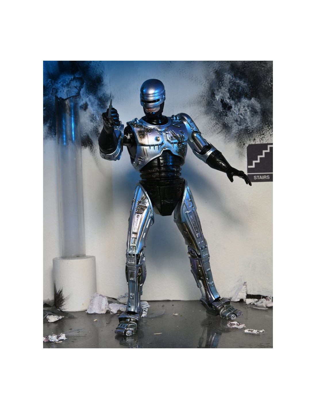 RoboCop - NECA - Figurine Ultimate Battle-Damaged Robocop w/ Chair 18cm